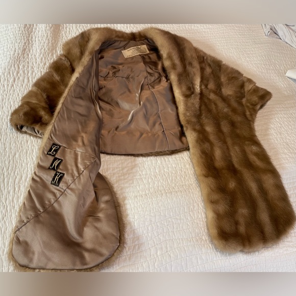 Vintage Autumn Haze Emba Mink Stole - Picture 3 of 4